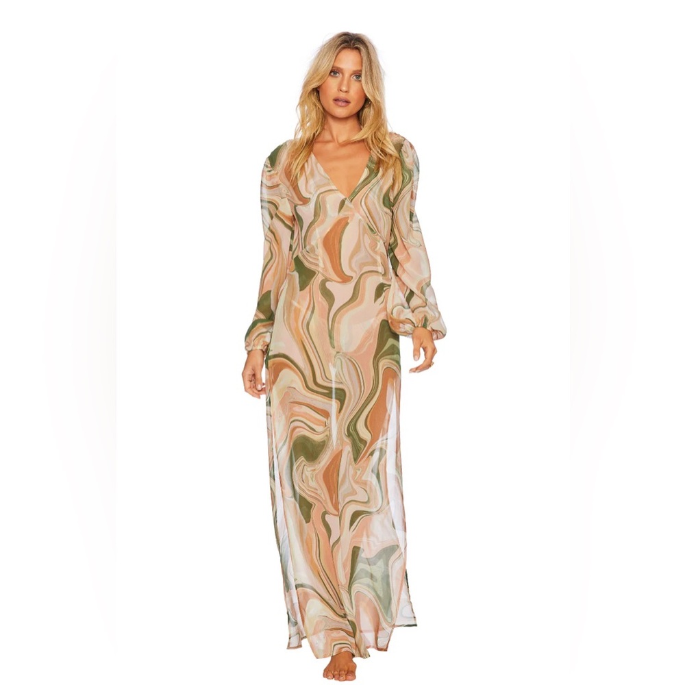 Beach Riot Adele Cover up Tie Dye Maxi Dress Women's Small Beach Festival Resort